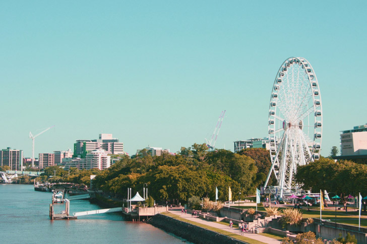 A ferris wheel